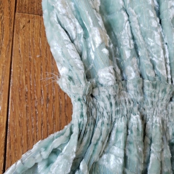 Velvet burnout feminine dress - Picture 6 of 11